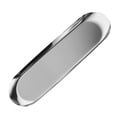 thumbnail image 1 of Plateau à Bibelots Ovale en Acier Inoxydable Petits Plateaux de Service Plateau de Rangement pour Serviettes Assiette Plateaux à Thé Assiette à Bijoux Plateau de Rangement Décoratif Plateau Décoratif en Acier Inoxydable Plat à Bijoux, 1 of 6
