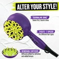 Bed Head 1875W Tourmaline + Ionic Diffuser Hair Dryer, Purple