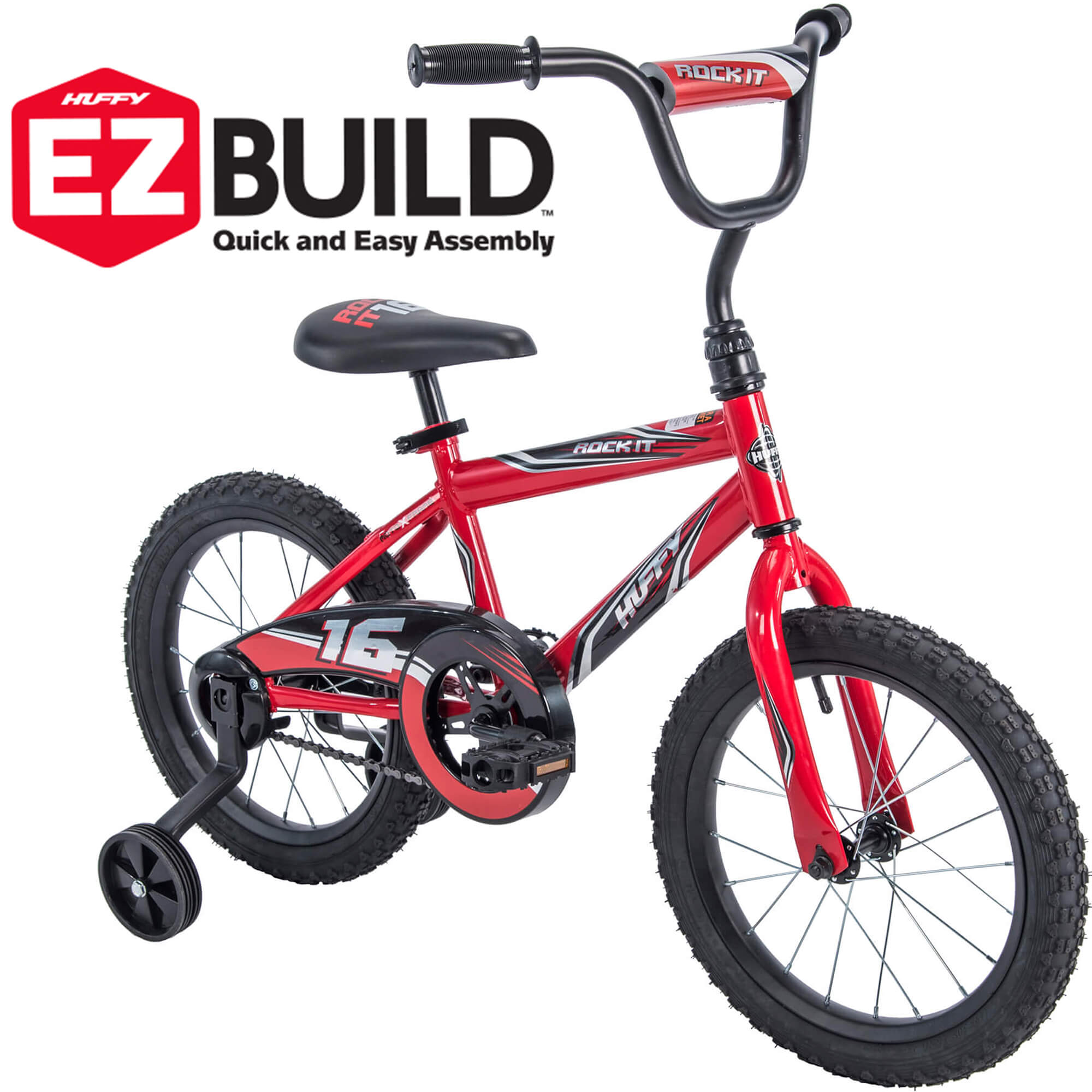 Huffy 16 in. Rock It Kids Bike for Boy Ages 4 and up, Child, Red - image 5 of 10