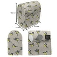 thumbnail image 4 of Yellow Bird Stand Mixer Cover, Avian Animals in Different Positions Repetition, Kitchen Appliance Organizer Bag Cover with Pockets, 5 Quarts, Pale Tan Purpleblue, by Ambesonne, 4 of 4