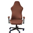 thumbnail image 1 of Housse de Chaise de Jeu Extensible pour Fauteuil Pivotant Chaise d'Ordinateur Boss Taille Unique Bleu Gris, 1 of 5