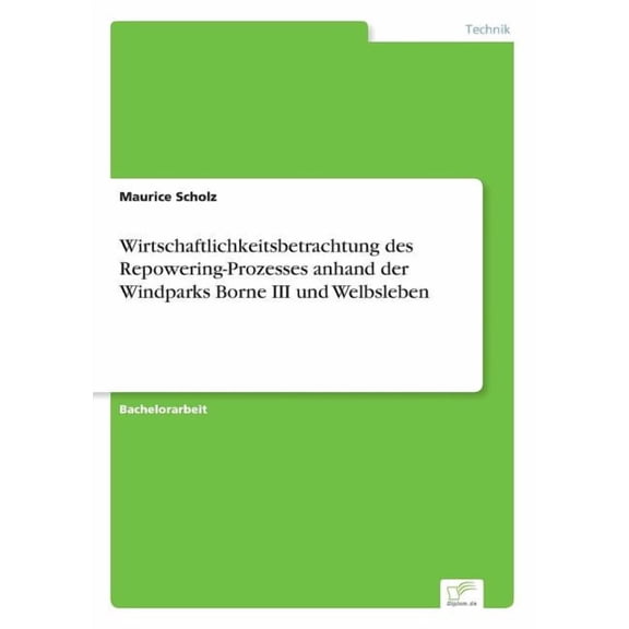 Wirtschaftlichkeitsbetrachtung des Repowering-Prozesses anhand der Windparks Borne III und Welbsleben, (Paperback)