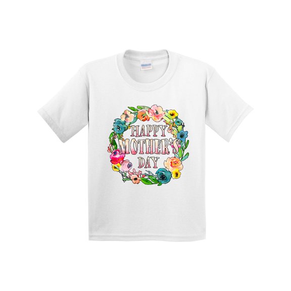 Inktastic Happy Mother's Day Flowers Youth T-Shirt