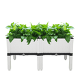 thumbnail image 2 of Tcbosik 2 Pack Raised Garden Bed with Legs, Outdoor Planter Box for Lawn, Patio, Backyard to Grow Flowers, Herbs & Vegetables, White, 2 of 10