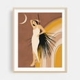 thumbnail image 2 of Boho Dreams - India Illustration Boho Minimalist Abstract Modern Art Geometric Moon Fashion Unframed Wall Art Print 8 x 10 inches, 2 of 13