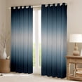 thumbnail image 2 of Gradient Blue and Grey 30%-50% Blackout Curtains Navy Blue Greyish Ombre Curtains & Drapes, Modern Minimalist Curtains Abstract Art Watercolor Window Treatments 52Wx63L, 2 of 6