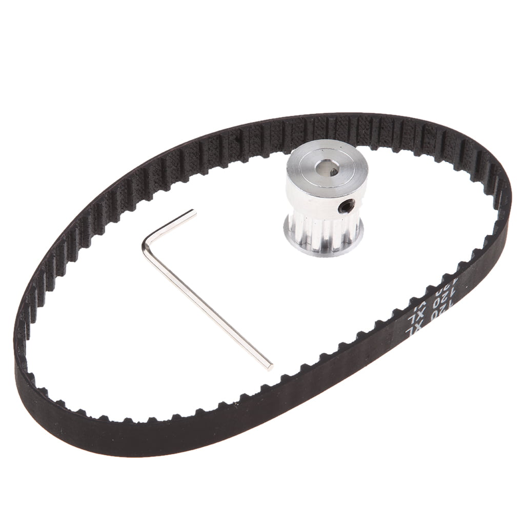 2x 120 XL CNC Timing Belt and 10 Teeth 5mm Bore Pulley for CNC Lathe Accs 