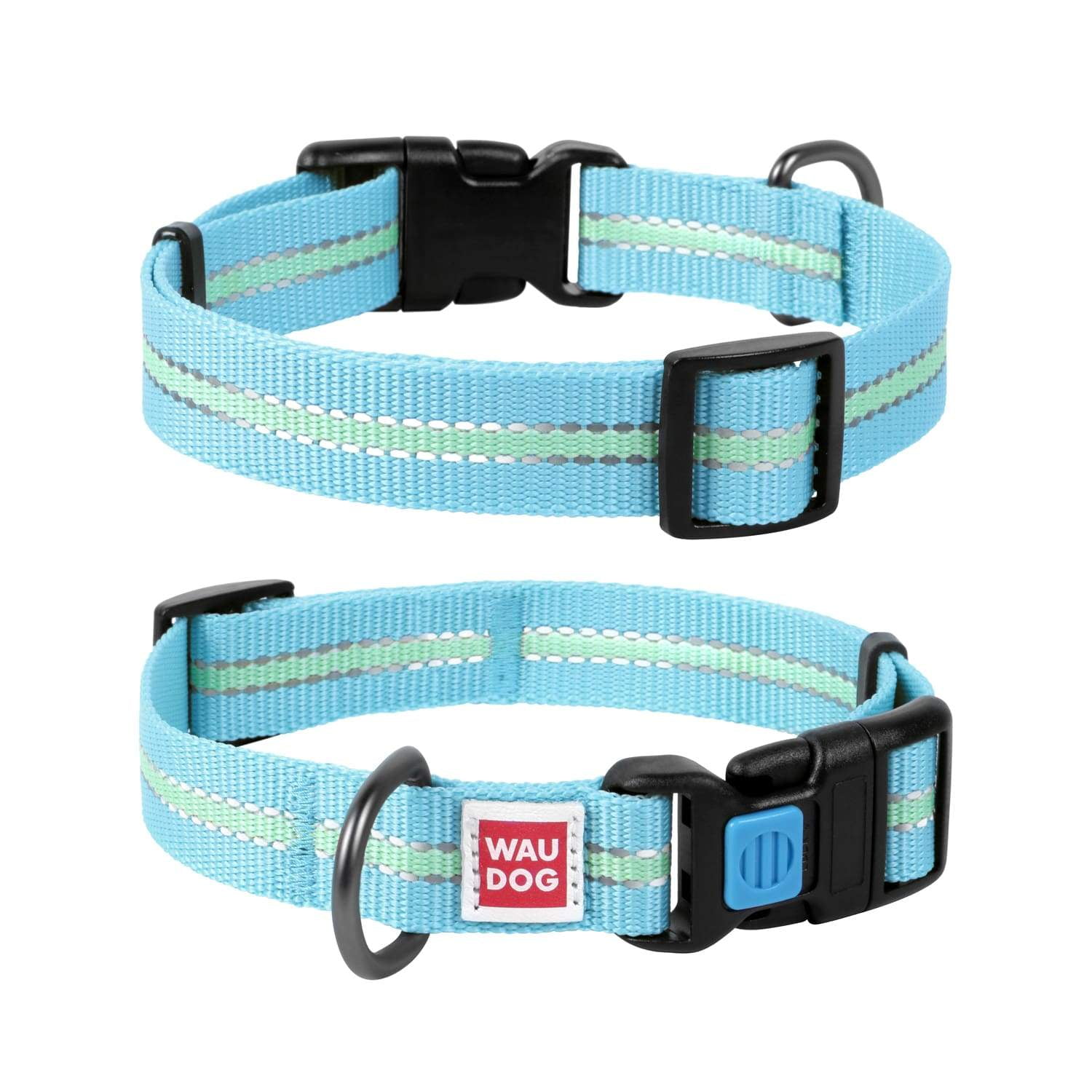 COLLAR America WAUDOG Nylon Reflective Dog Collar in Blue Walmart