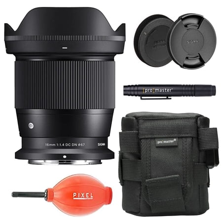 Sigma 16mm f/1.4 DC DN Contemporary Lens for Nikon Z Mount with Advanced Accessory & Travel Bundle | 402973 | Sigma 16mm Nikon Z Lens