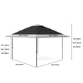 thumbnail image 5 of Telyswee 12'x12' Pop-up Gazebo Outside Patio Gazebo Outdoor Gazebo Canopy Patio Tent Backyard Canopy with 3 Adjustable Height and 144 Square ft of Shade, 5 of 7