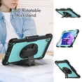 thumbnail image 3 of Case for Lenovo Tab M10 Plus 3rd Gen 10.6 Inch 2022 with Screen Protector, 360 Degree Rotating Kickstand Hand Strap Heavy Duty Shockproof Cover with Shoulder Strap, Sky Blue PC, 3 of 7