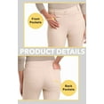 thumbnail image 5 of Rekkuna Women's Stretchy Comfort Pull-On Flare Leg Pant (12, Sand), 5 of 6