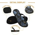 thumbnail image 3 of Unisex Comfort Flip Flops Summer Thong Sandals Non Slip Soles Flip Flop for Beach, Pool, and Daily Wear A Pattern Of Denim Hearts XXL, 3 of 8