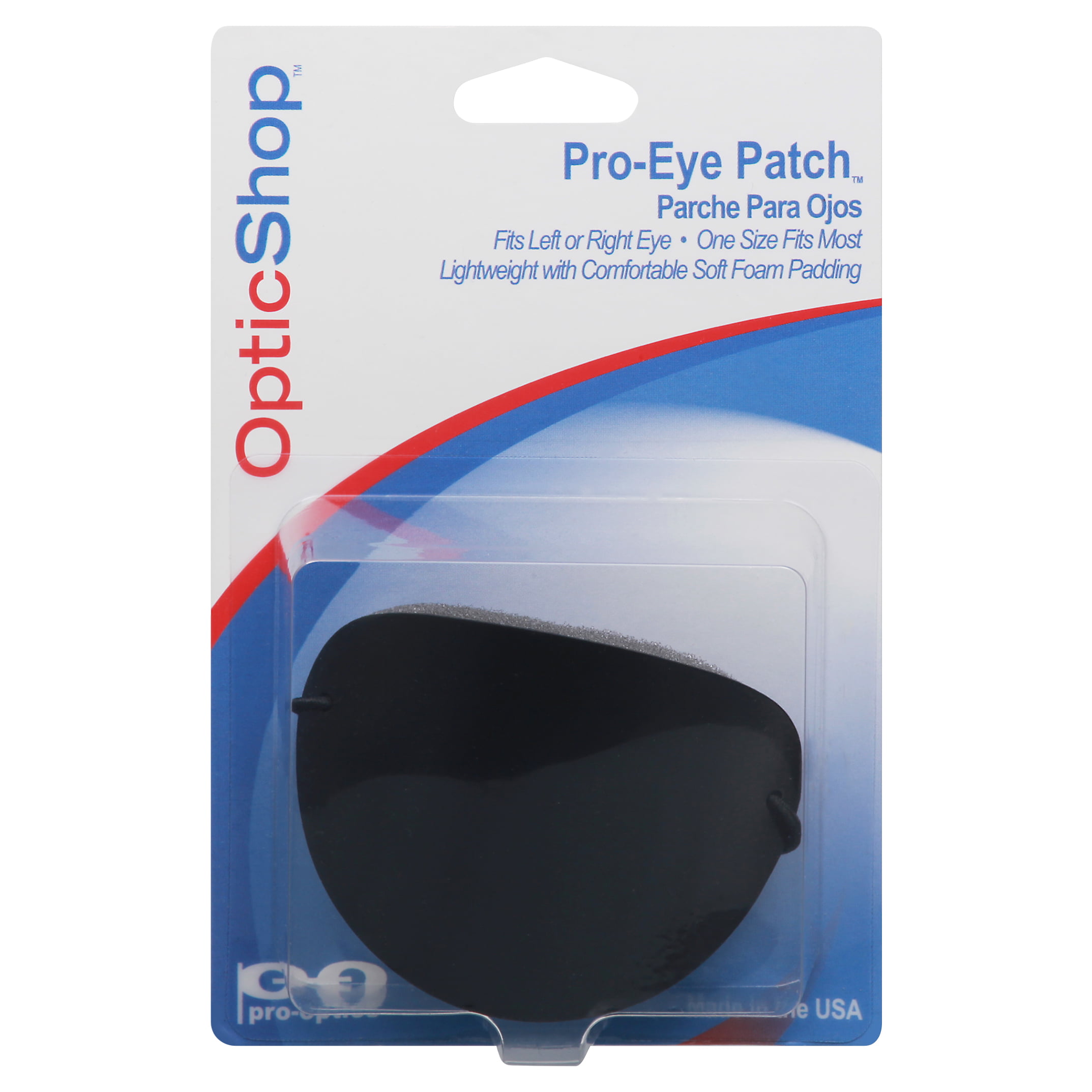 Pro-Eye Patch--Plastic Front Black Eye Patch (1) - Walmart.com