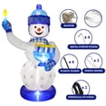 thumbnail image 3 of Muñeco de Nieve Inflable de Janucá Zion Judaica de 213 cm con Iluminación, 3 of 7