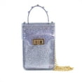 thumbnail image 2 of Olivia and Kate Women’s Small Blue Glitter Jelly Purse Crossbody Everyday Shoulder Bag, 2 of 5