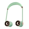 thumbnail image 2 of PPgejGEK Green Neck Fan - 8.07×6.38×2.48in Portable USB Rechargeable Fan with 3 Speeds & 180° Adjustable Angle for Hands-Free Cooling in Outdoor, Travel, Office, 2 of 6