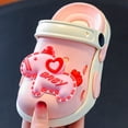 thumbnail image 6 of Kids' Boys Girls LED Light up Clogs Cute Cartoon Slippers Toddlers Slip on Indoor Outdoor Beach Sandals Non Slip Slides 7 Toddler, 6 of 8