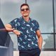 thumbnail image 4 of Balery Sea Sharks Camisa Polo de Hombre con Estampado, de Manga Corta y Tejido Medio, Camisa Tipo Golf Polo-XX-Large, 4 of 6