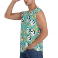 thumbnail image 3 of Fotbe Men's Panda Bathing Print Men's Sleeveless Muscle Tank Tops Casual T-Shirts for Gym Workout Beach-3X-Large, 3 of 8