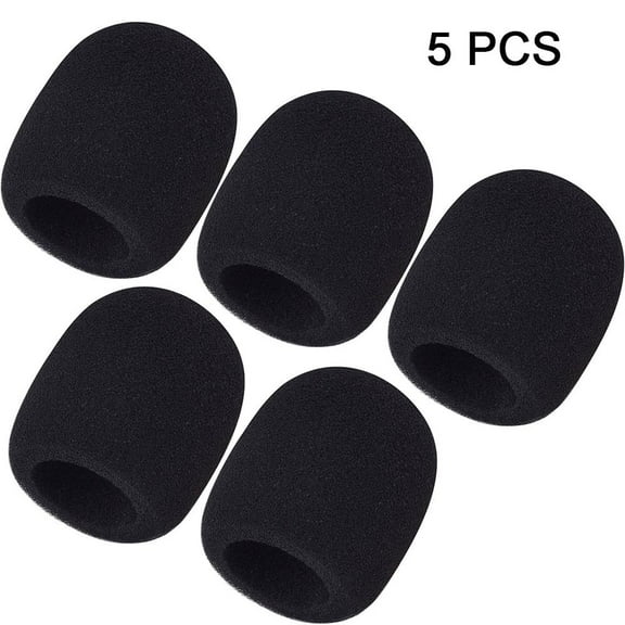 5 Pcs Washable Mic Cap Professional Protective Thicken Microphone Foam Cover Sponge 5PCS