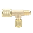 thumbnail image 3 of Refrigerant Valve, 1/4SAE Interface  Sealing Refrigerant Safety Valve Corrosion Resistant Easy To Install  for Air Conditioning Repair for Home, 3 of 7