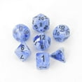 thumbnail image 2 of Chessex CHX30029 Votex Snow Cube Lab Dice, Blue & Black, 2 of 2