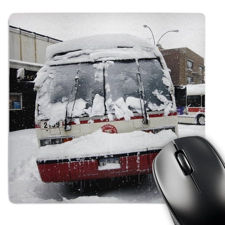 3dRose  MTA City Bus front view after having an accident.Blizzard in Central Park  Manhattan  New York  MousePad price history on PriceWatchPro