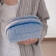 thumbnail image 4 of Bolso cosmético del bolso del maquillaje de la felpa para las mujeres, bolso grande del artículo de tocador del viaje del color sólido de la cremallera, 4 of 6