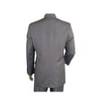 thumbnail image 6 of Men Apollo King Banded Collarless suit Mandarin 5 Hidden Button Pastor AG53 Gray, 6 of 9