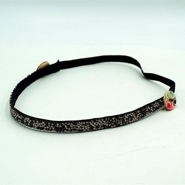 Diadema con botón antitirones para mascarilla de resina con taladro para el cabello, diadema deportiva sencilla