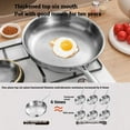 thumbnail image 3 of Pure Titanium Hammered Pan Pro, TITAnium Frying Pan for Cooking, Pure Titanium Wok with Lid, Non-Stick Nutri Pans, Scratch-Resistant, Dishwasher Safe, Compatible All Stovetops (Without lid, M+L+XL), 3 of 7