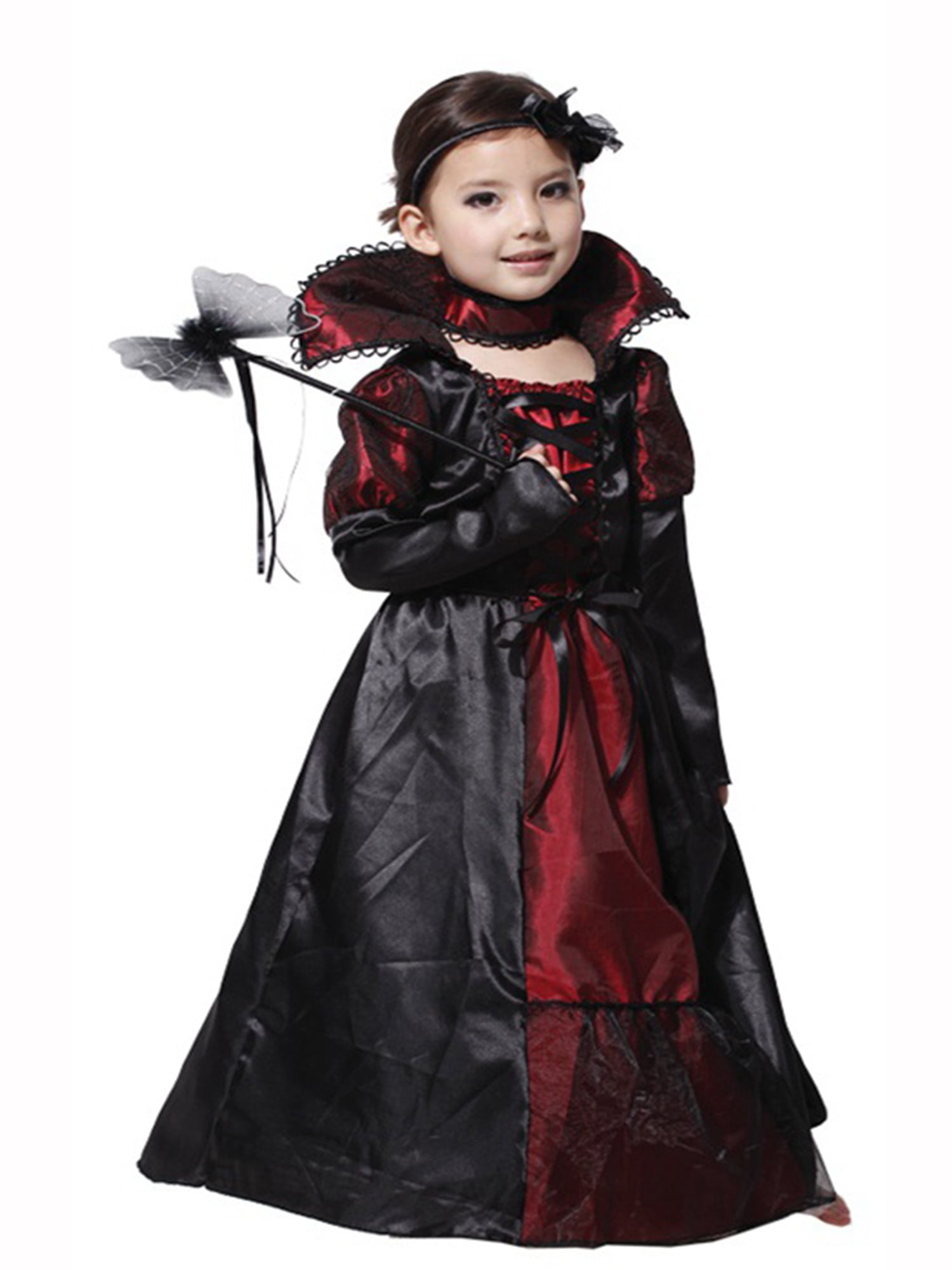 Adorable Little Girls Halloween Costume Party Cosplay Dress (M/46 Years, Vampire Queen