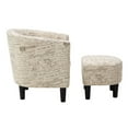 thumbnail image 3 of Camilla Fabric Barrel Chair with Ottoman, 3 of 7