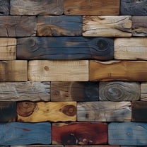 Peel-and-Stick Faux Wood Brick Wallpaper Mural Wood Grain Self-Adhesive Removable 16 in x 128 in for Living Room Bedroom Kitchen Office