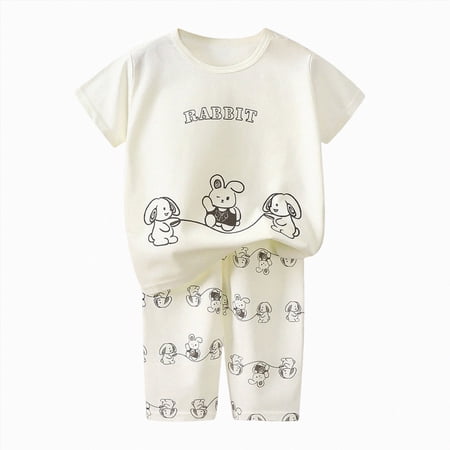 UAYOTSE Baby Boy Outfits 12-18 Months Clothes Short Sleeve T-Shirt Tee Tops Joggers Casual Elastic Shorts 2Pcs for 18-24 Months Children s Day Gift 2PCS Set Sizes 3-4 Years