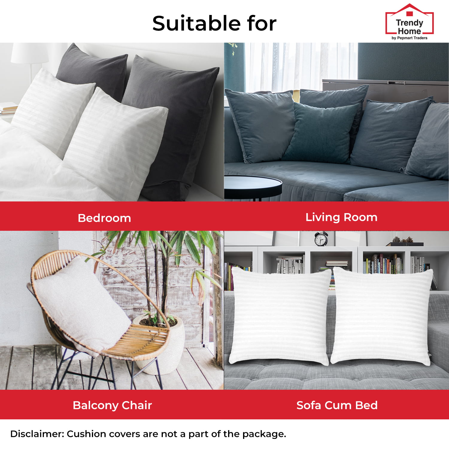 Nestl Bedding 12x20 Couch Throw Pillow Inserts - Premium Hypoallergenn –  Cozy Array