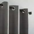 thumbnail image 4 of Sun Zero Cyrus Thermal 100% Blackout Grommet Curtain Panel, 40"X63", Gray, 4 of 11