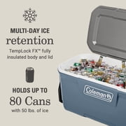 Coleman Classic 100 QT Hard-Sided Ice Chest Cooler with Wheels, Lakeside Blue