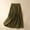 Green, variant on Dianli Resort Skirt Maxi Skort Cotton Linen High End Versatile Half Length Artistic Cotton Linen Drawstring Midi Skirt Elevated Casual Work To Weekend Travel Friendly Skirt