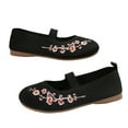thumbnail image 6 of Mepaouo Womens Ballet Flats Casual Knit Slip on Loafer Shoes Embroidery Dressy Mary Jane with Single Strap, 6 of 8