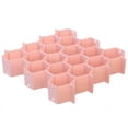 thumbnail image 2 of SUNYOK Honeycomb Drawer Organizer Separator Adjustable Hexagon Drawer Organizer for Underwear Belt-Scarf Socks Organize（Pink）, 2 of 9