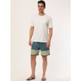 thumbnail image 4 of Pantalones cortos de surf Lars Amadeus con cordón de natación en bloque de color Gris 34, 4 of 6