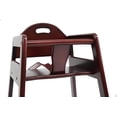 thumbnail image 2 of Wooden High Chair for Baby & Toddler – Restaurant-Style Stackable HighChair with Commercial Grade Solid Wood for Dining Table & Kitchen – Compact & Portable Design for Home & Restaurant Use, 2 of 12