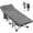 Gray Cot w/ 2 Sided Mattress, variant on Slsy Oversized XXL Folding Bed Cot with 3.3 Inch 2 Sided Mattress, 32" Wide Folding Camping Cots with Carry Bag, XXL Folding Sleeping Cot Guest Bed
