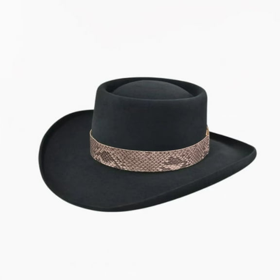 Cowboy Chic, Unisex Steam Punk Top Hat, Fashion Ribbon Decorative, Handmade Felt Hat One Size, Size One Size Men's Women's Western Straw Cowboy Hat