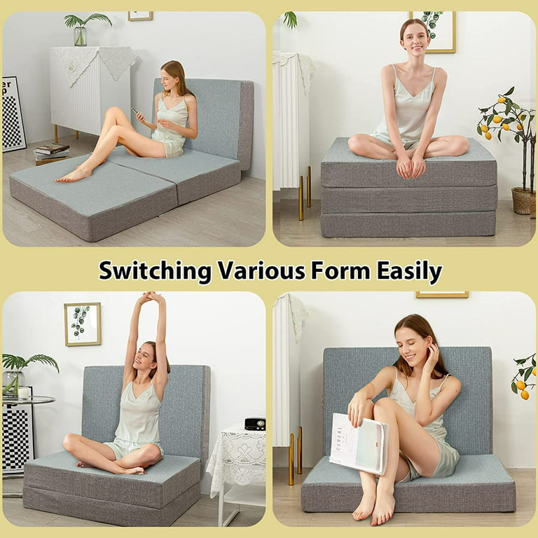 Cushy Form Folding Mattress - 4-Inch Portable Tri-Fold Floor Bed Review 