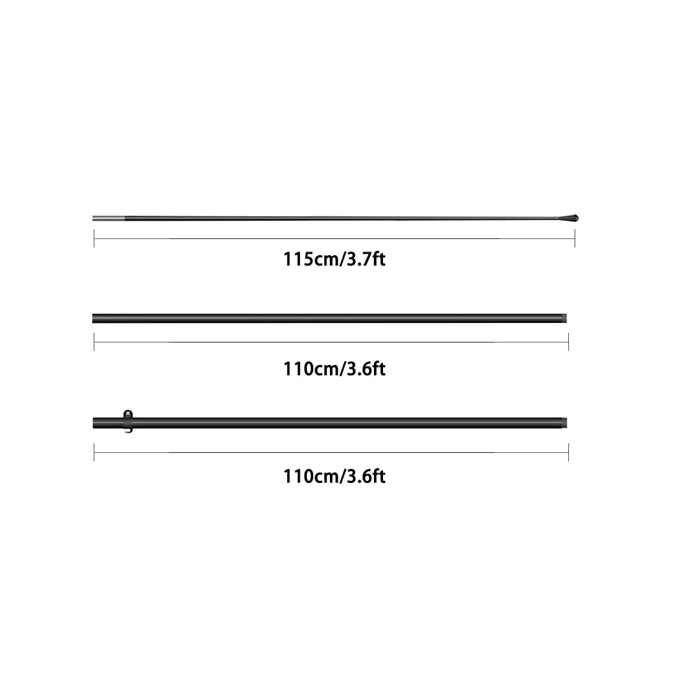 8 Ft Fiberglass Aluminum Alloy Feather Flag Pole Flagpoles