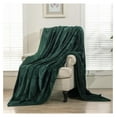 thumbnail image 4 of TiaGOC Oversized King Fleece Blanket 120x120 inches, Soft Cozy Warm Giant Extra Large 10'x10' Blanket for Bed, Sofa, Couch,Travel, Camping, California Huge Flannel Big Throw Blanket, Forest Green, 4 of 6