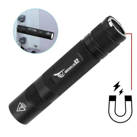 18650 rechargeable flashlight led tactical flashlight 1000 high lumens magnetic flashlight set  2019 versionGood Black X2 set - Magnetic